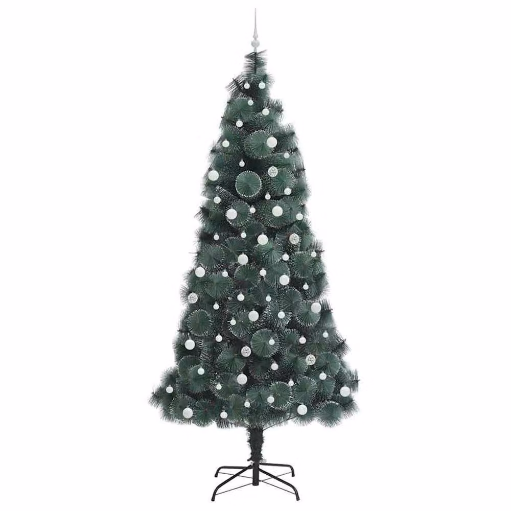 Berkfield Home Artificial Pre-lit Christmas Tree with Ball Set, Green, Height: 240 cm – 3