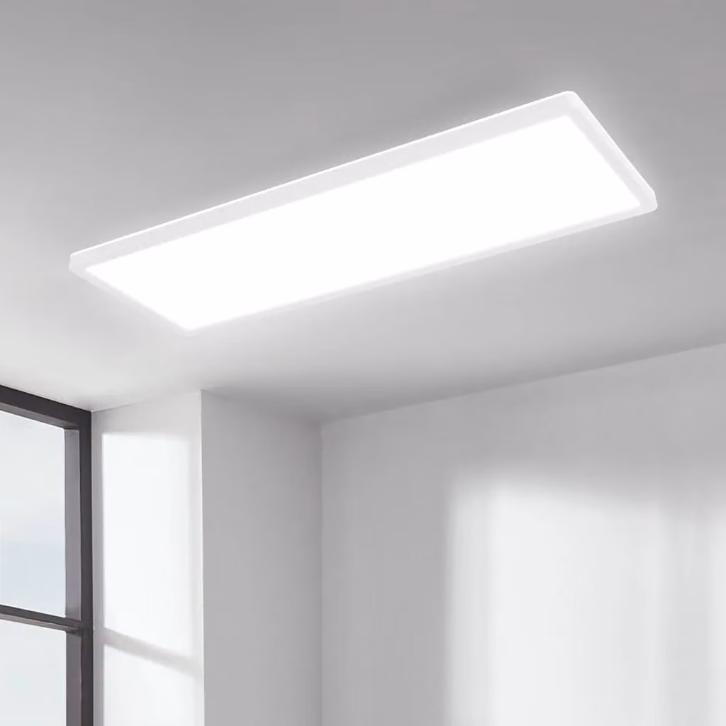 Briloner Ultraslim White 22W LED Ceiling Panel Light with Backlight Effect, W/D/H: 58 x 20 x 3 cm – 6