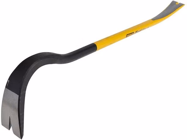 Stanley Fatmax Spring Steel Wrecking Bars, Yellow and Multicolour, Length: 600 mm