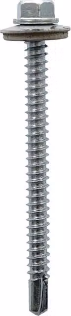 JCP Fixings Metalfix Self-Drilling Screws, Grey, Box of 100, 5.5 x 75mm
