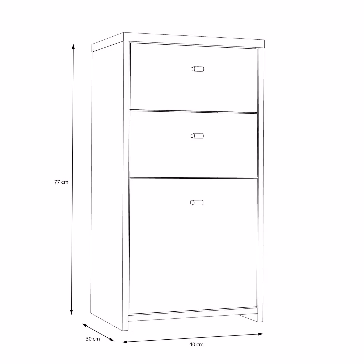 Furniture To Go Industrial Style Storage Cabinet with 2 Drawers and 1 Door in Grey and Brown Wood – 5