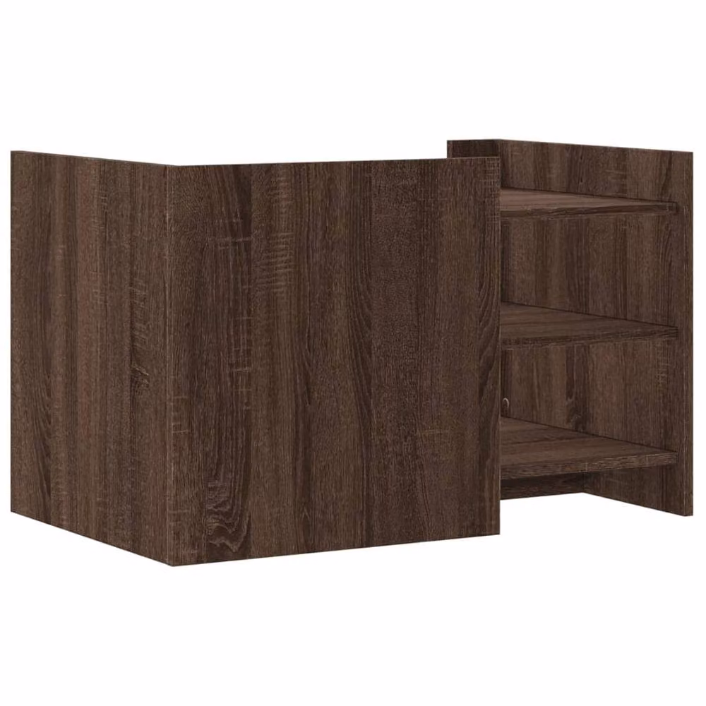 Berkfield Home Modern Brown Oak Coffee Table, W/D/H: 80 x 50 x 50 cm – 4