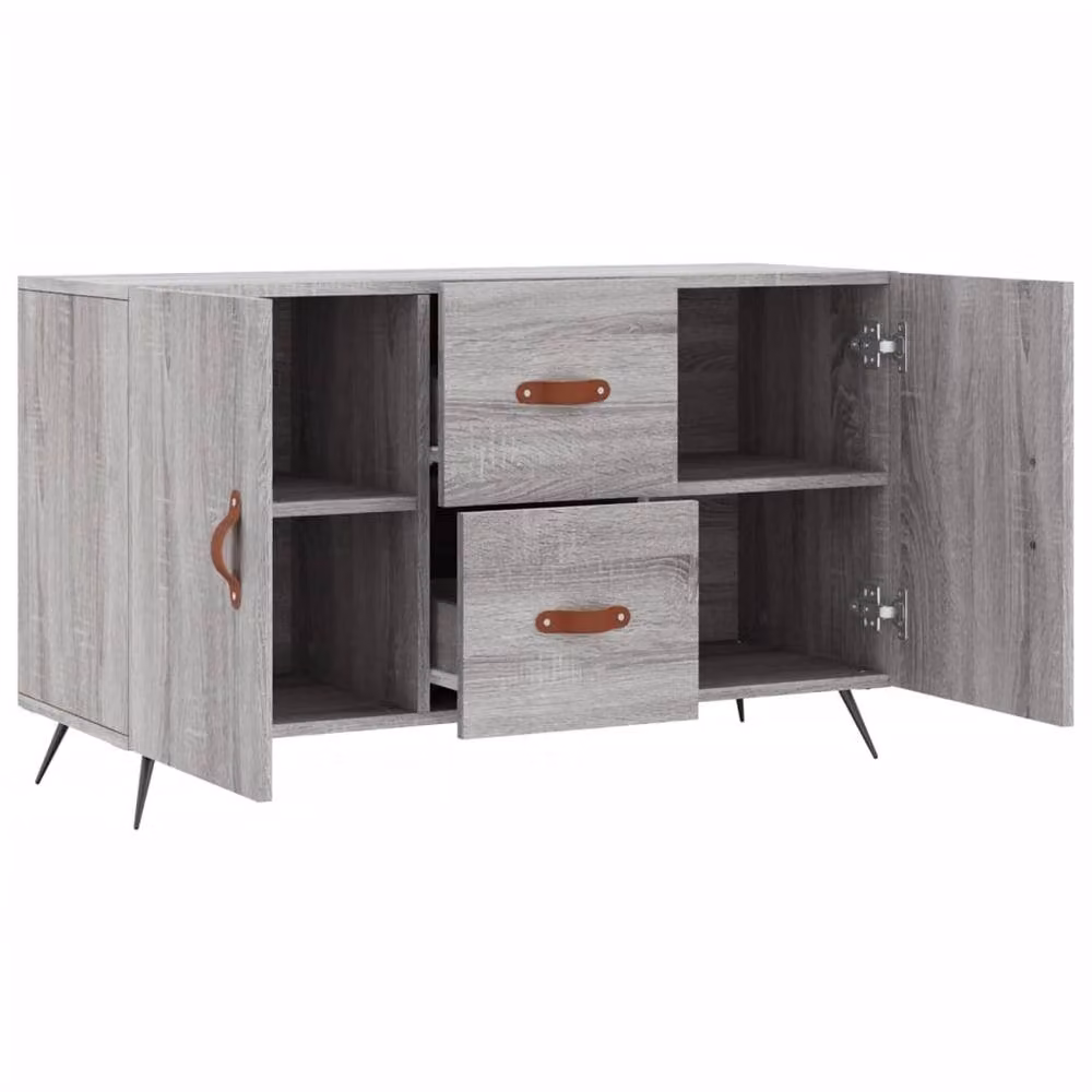 Berkfield Home Grey Sonoma Sideboard in Engineered Wood W/D/H: 100 x 36 x 60 cm – 3