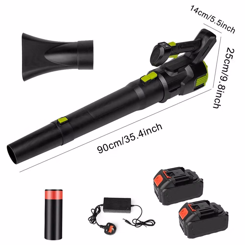 Ventryn 21V Brushless Motor Cordless Electric Leaf Blower with Rechargeable Battery, Black – 2
