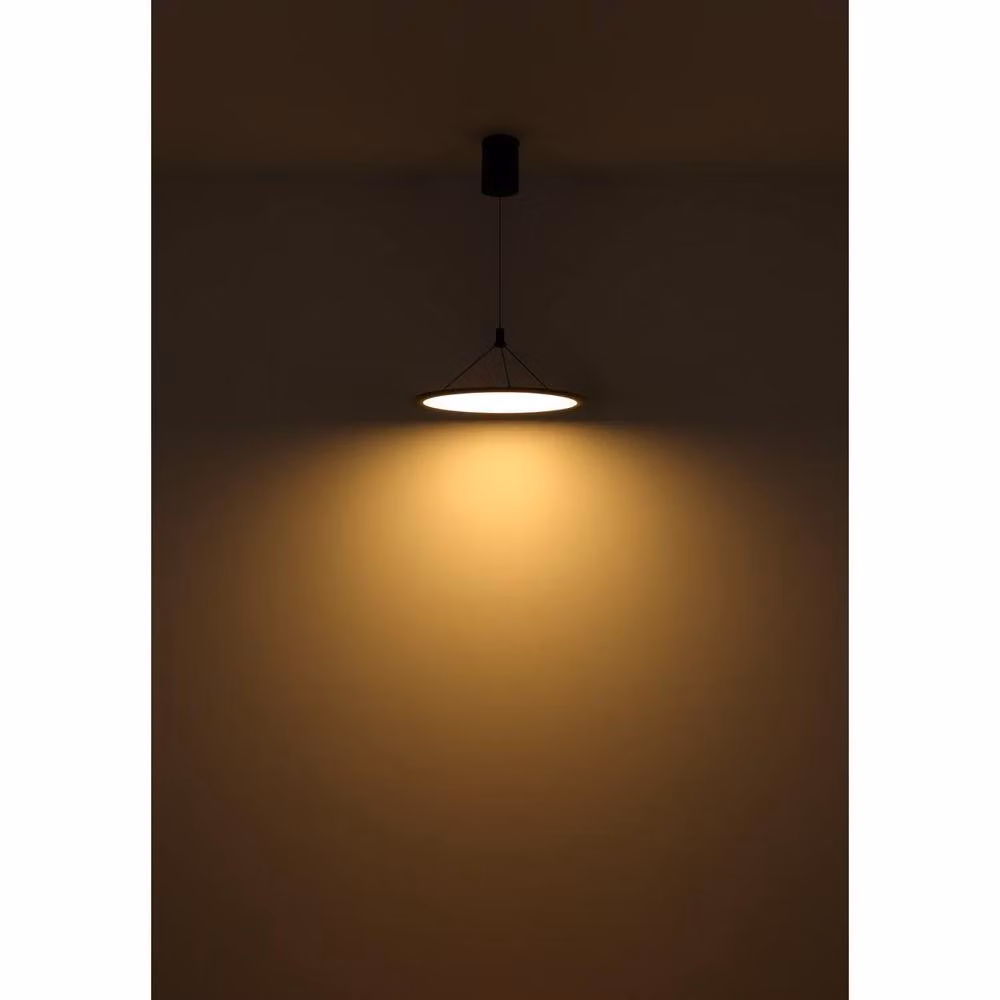 Netlighting Suna Pendant Ceiling Light in Matt Black with Adjustable Height and Warm White LED 3000K – 2