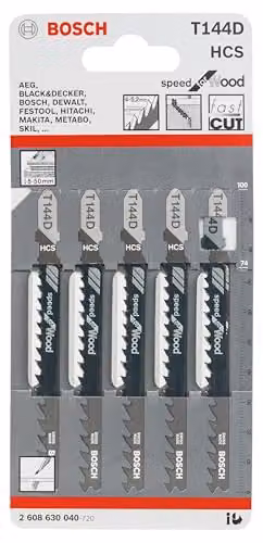 Bosch Professional Speed for Wood Jigsaw Blade, Blue, H x W x D: 13.9 x 17.6 x 0.2 cm – 2