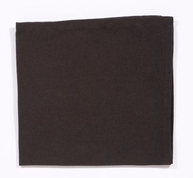 Esselle Avon 2 Pack of Plain Black 100% Cotton Napkins – 1
