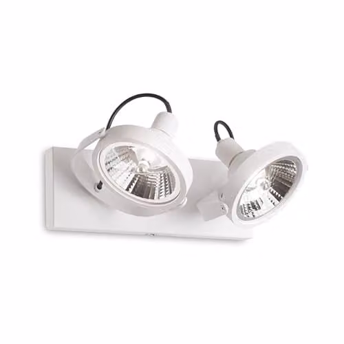 Netlighting Ideal Lux Glim Modern Round 2 Light LED Ceiling Light in White