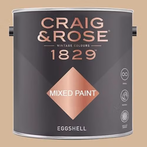 Craig & Rose 1829 Paint Stop Eggshell Paint in Regency Cream, 2.5 l