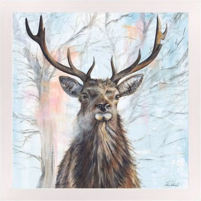 Julia Pankhurst Regal Dawn Blue Rectangular Wooden Animal Wall Plaque