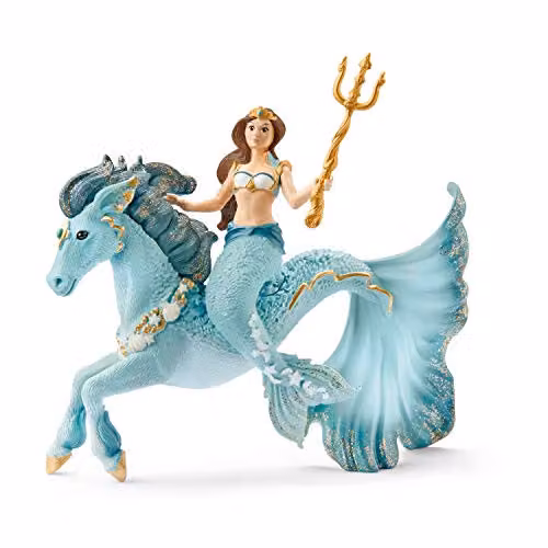 Schleich Bayala Mermaid Eyela and Underwater Horse Figure Set, Multicolour