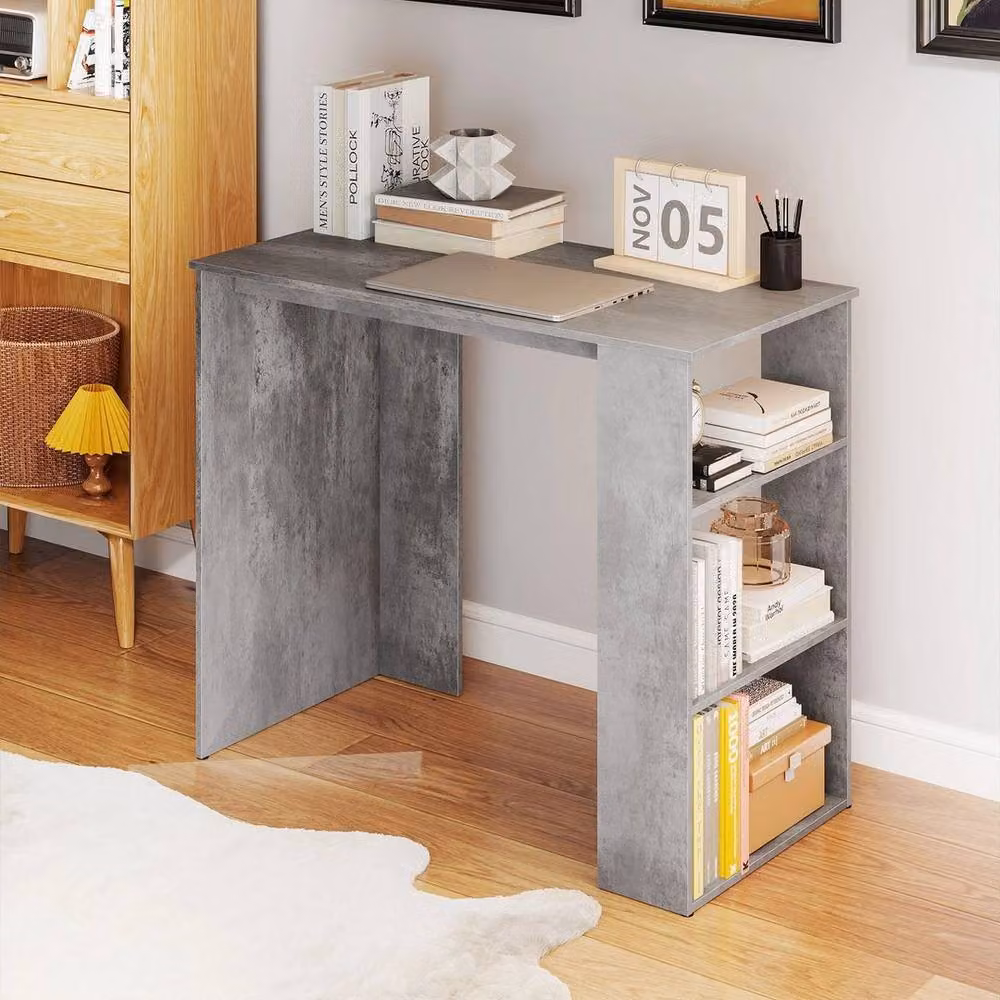 Kelvenix Modern Grey Computer Desk – 5