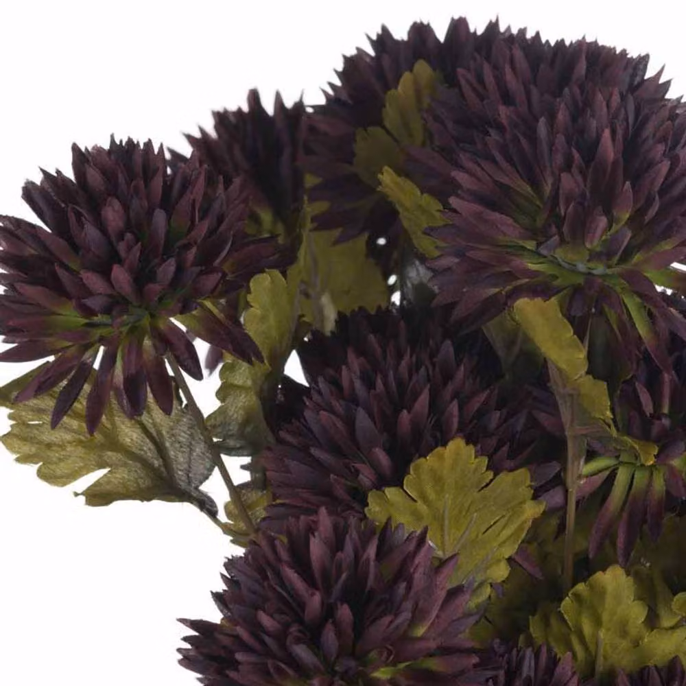 Lemon Pavilion Chocolate Chrysanthemum Artificial Flower in Brown, W20 x D20 x H45 cm – 3