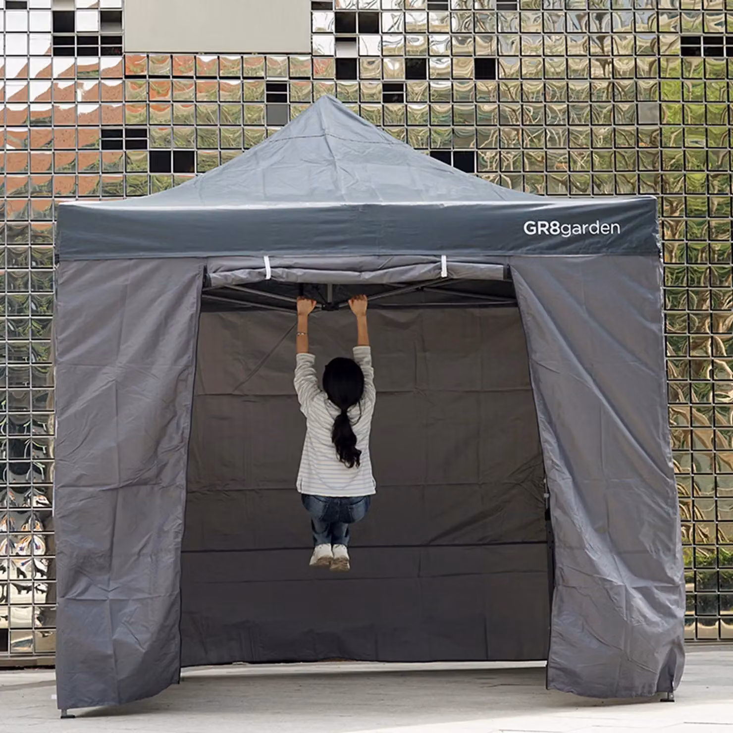 Gr8 Garden Grey Commercial Grade Pop Up Gazebo Waterproof Heavy Duty Market Stall Tent W: 300 cm, D: 327 cm, H: 300 cm – 5