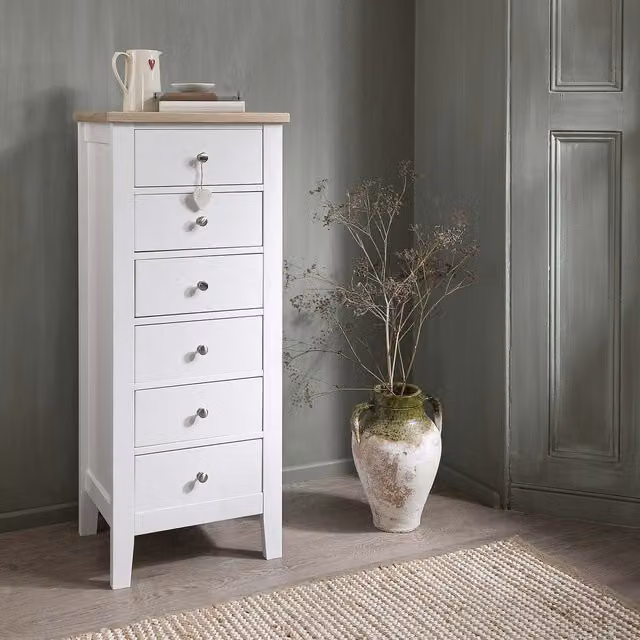 Noa and Nani Modern White Oak Wood Chest of Drawers