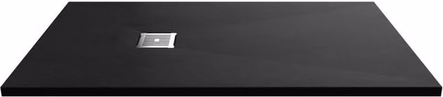 Balterley Slimline Rectangular Acrylic Shower Tray, Slate Black, W: 140 cm x D: 80 cm