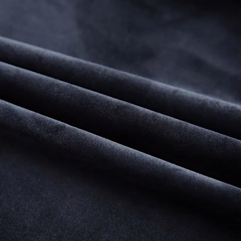 Berkfield Home Blackout Velvet Curtain with Hooks, Black, W: 290 cm, H: 245 cm – 3