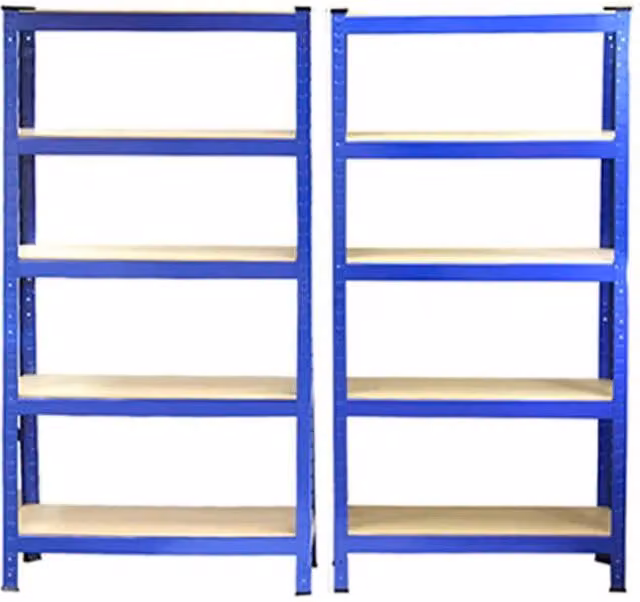 Monstershop Monster Racking T-Rax Heavy Duty Shelving Units, Blue, W: 75 cm, D: 30 cm, H: 150 cm
