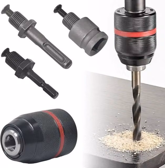 Nordara Black Steel 1.5-13mm Keyless SDS-PLUS Drill Chuck