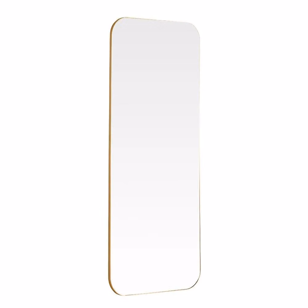 Yearn Mirrors Large Full Length Gold Radius Corner Mirror H 150 cm x W 60 cm – 2