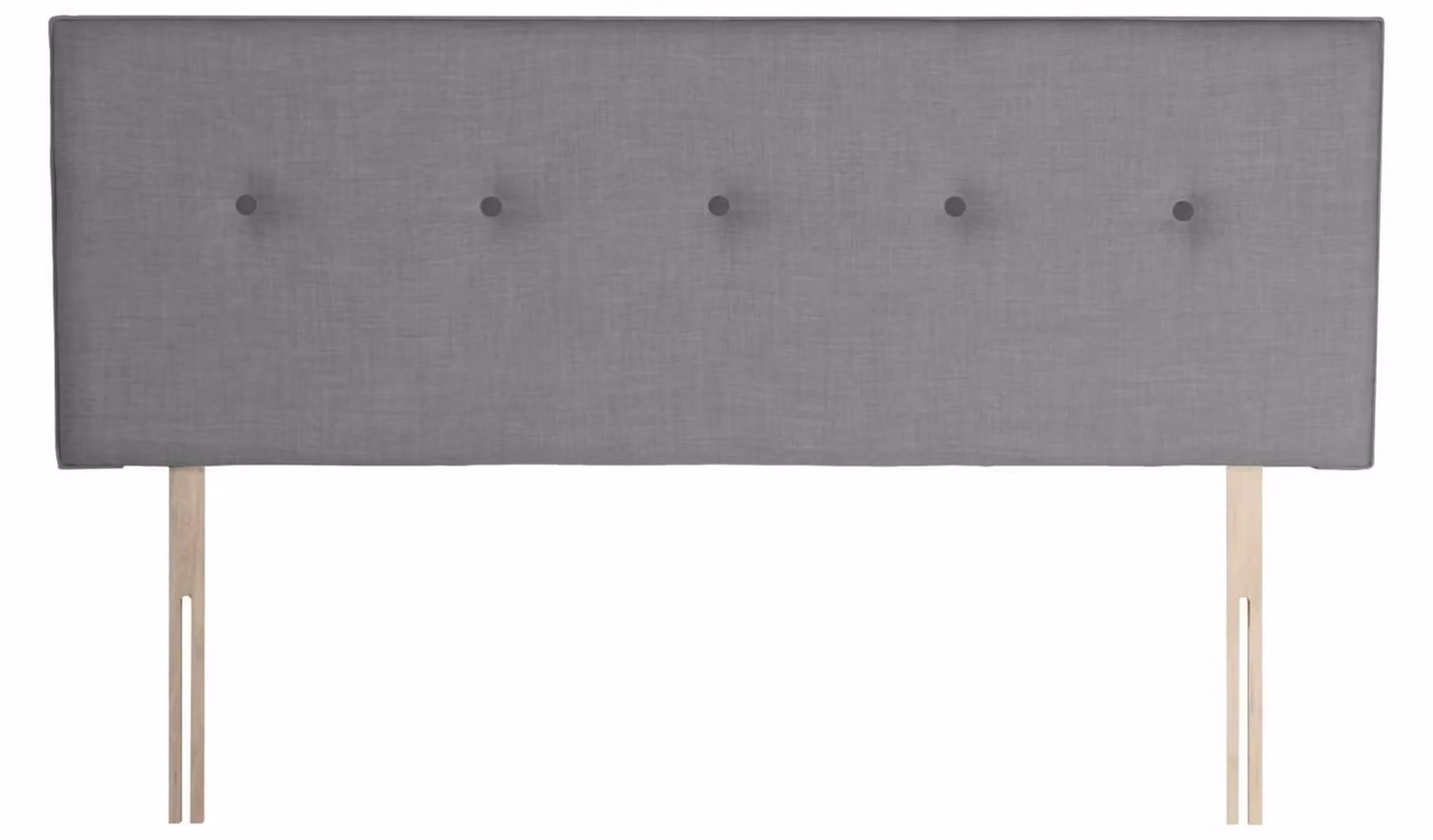 Dalham Small Double Upholstered Fabric Headboard in Grey