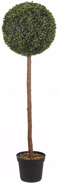 Garden Mile Uno Artificial Topiary Tree, Height: 120 cm, Green, Brown and Black