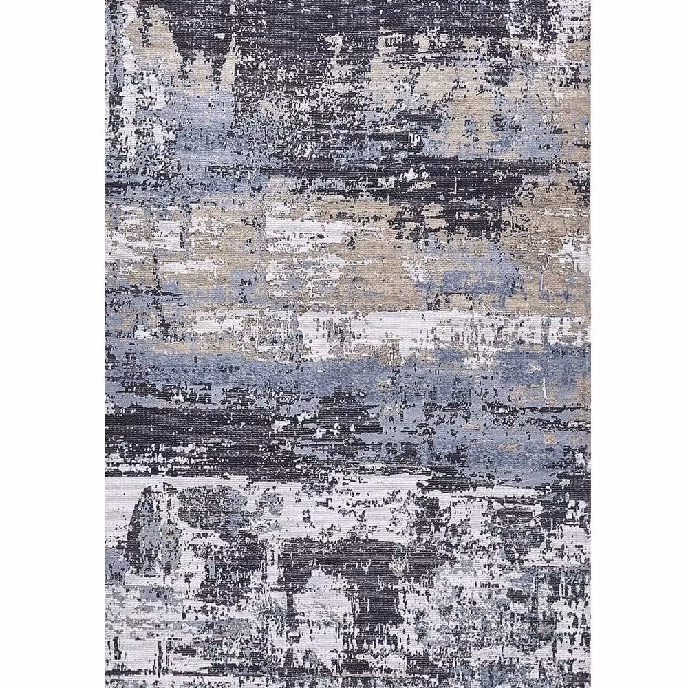 Wyld and Coco Handwoven Geometric Multicolour Area Rug with Fringes W: 150 cm, L: 230 cm – 2