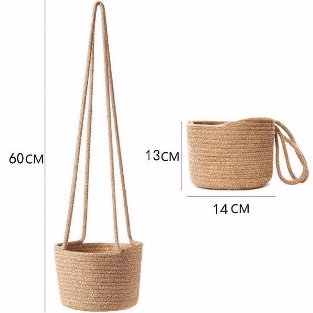 EONLION Brown Hanging Planter Basket for Ornamental Garden and Indoor Plants – 2