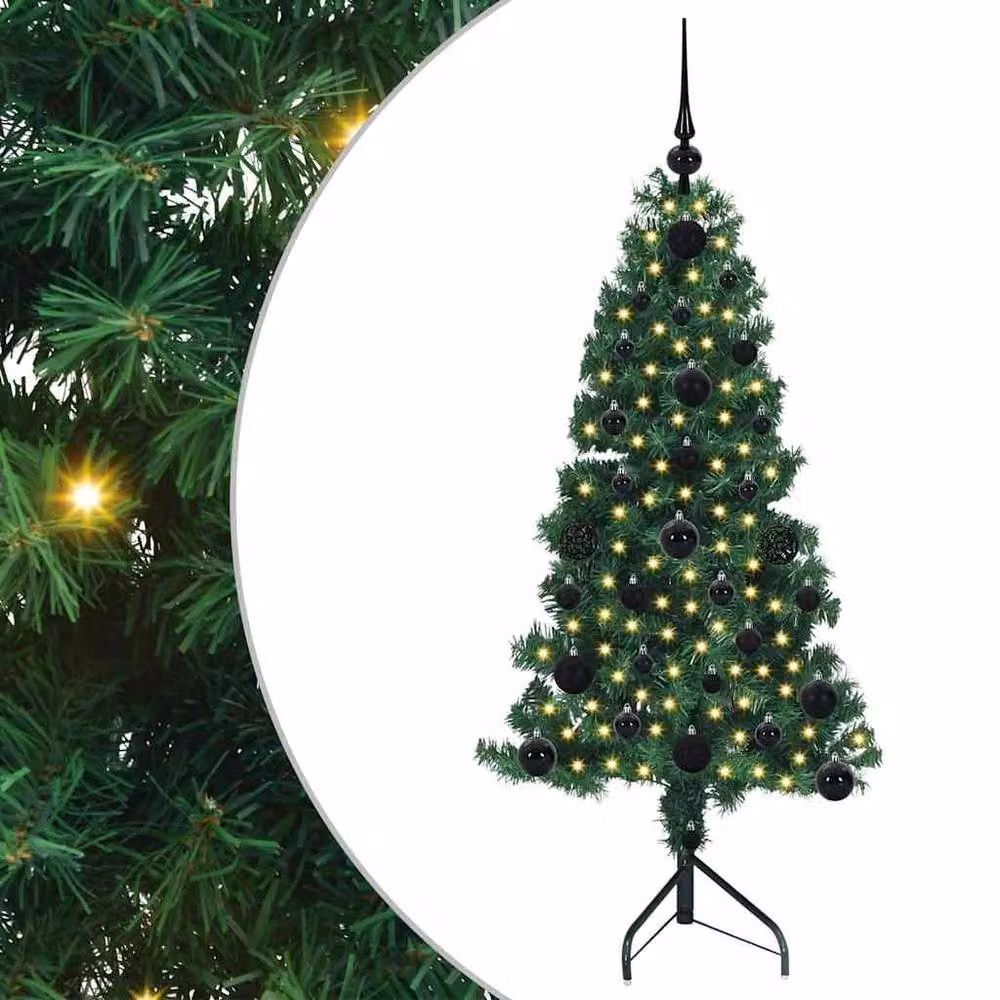Berkfield Home Green Freestanding Artificial Christmas Tree, Height: 120 cm – 2