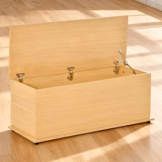 ERGOVEXA 113L Storage Chest in Natural Burlywood, W/D/H: 100 x 40 x 40 cm – 1