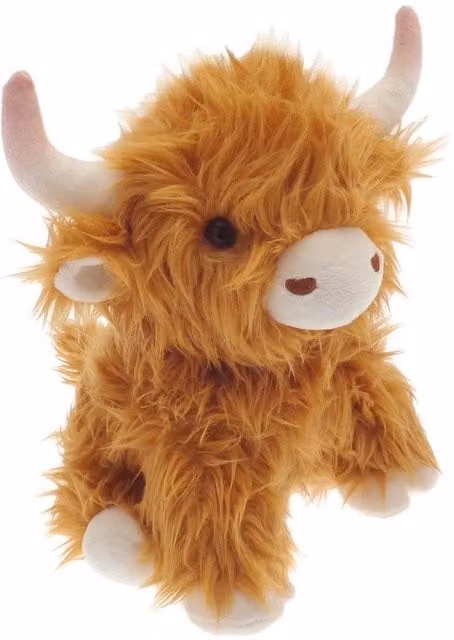 HomeSpace Direct Highland Cow Door Stop in Brown