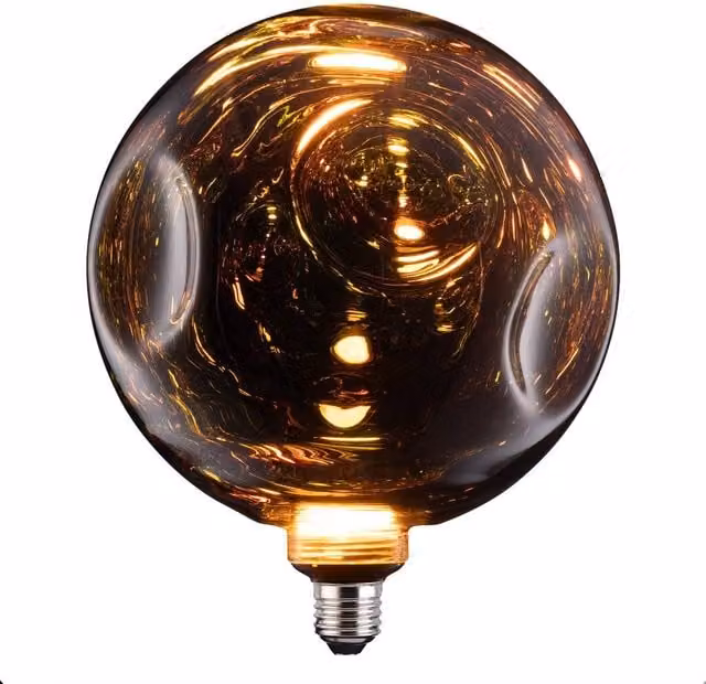 TCP Iridescent Decorative LED Globe Bulb, Multicolour, Warm White, E27, Single Pack – 1