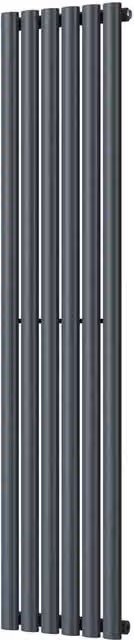 Omeara Anthracite Single Panel Vertical Radiator, W: 3.48 cm, H: 160 cm