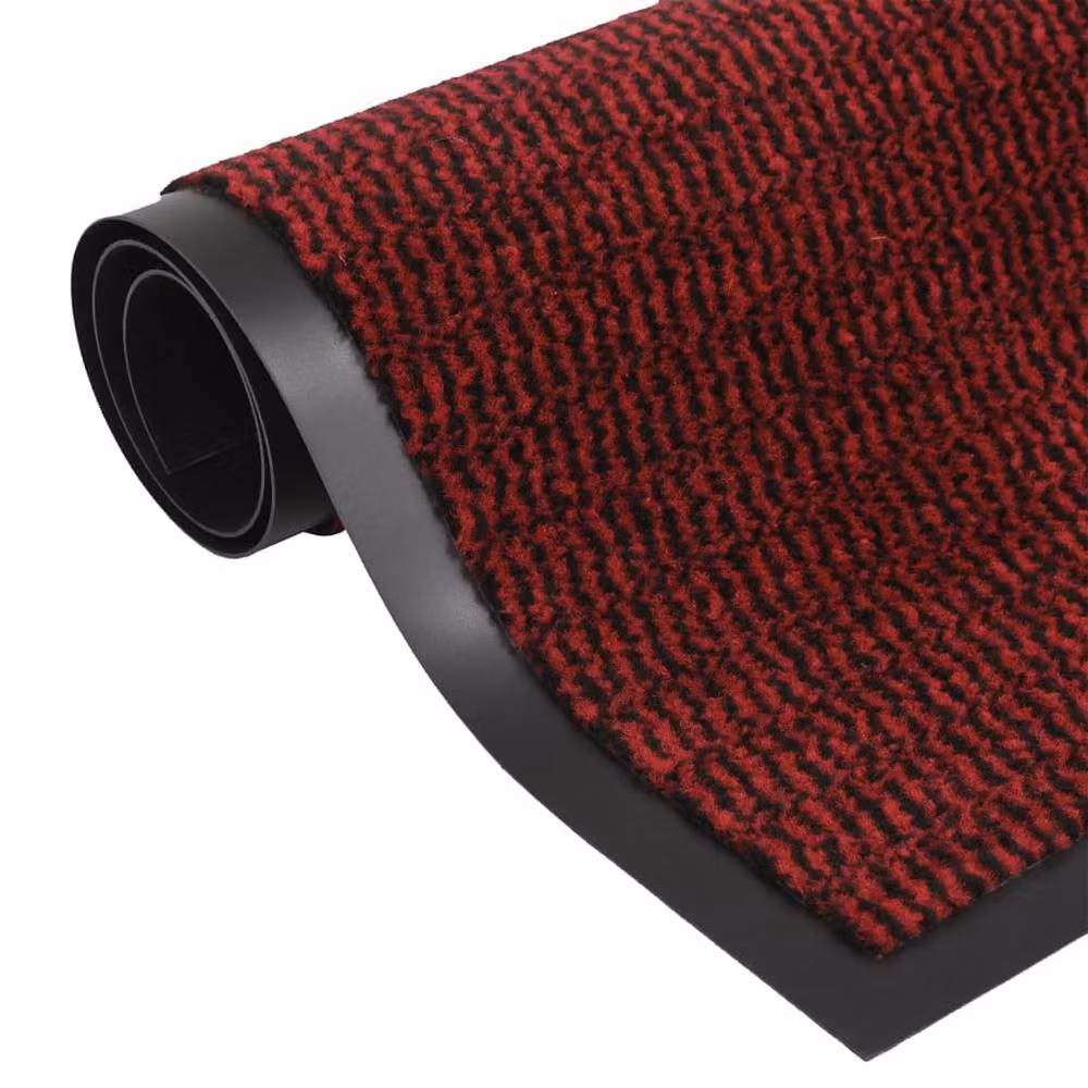 Berkfield Home Red Tufted Non-Slip Rectangular Doormat W: 60 cm, L: 150 cm – 2