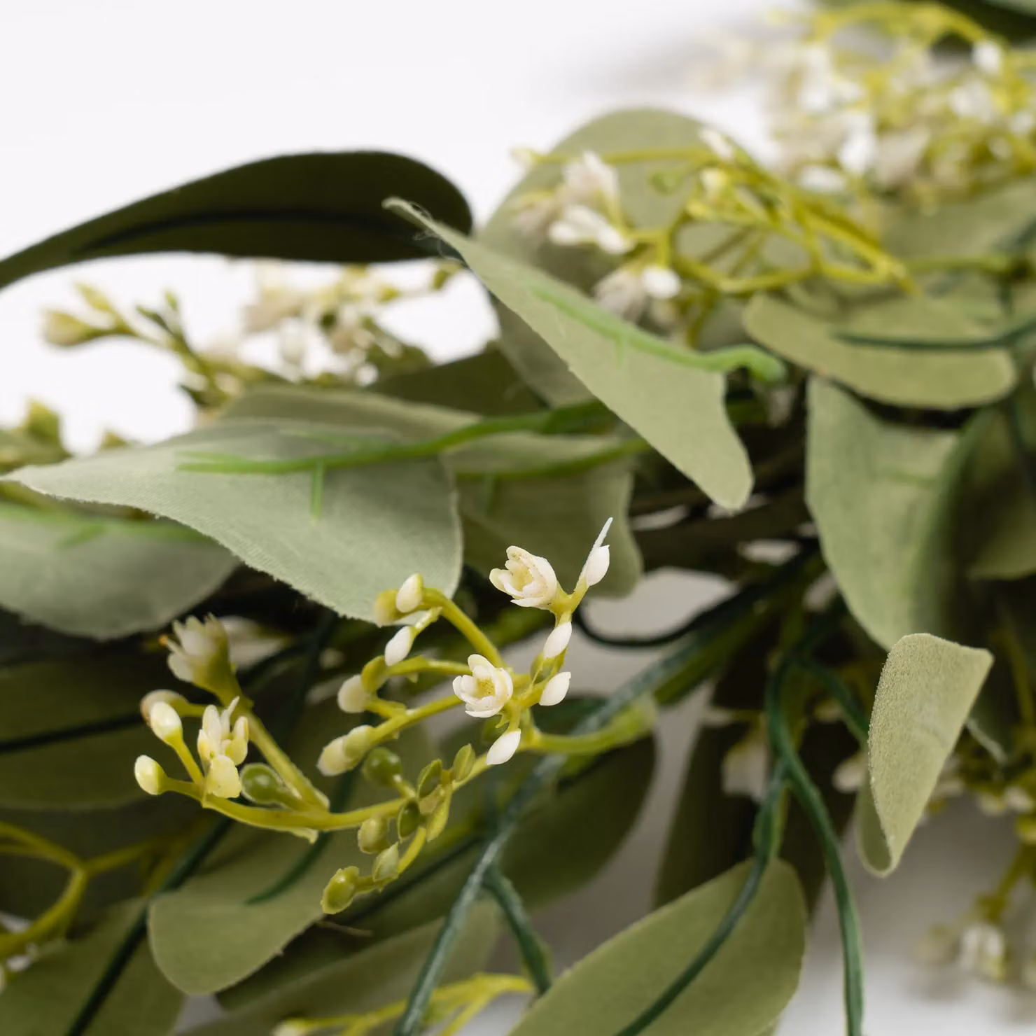 Scottish Everlastings Ltd Premium Eucalyptus and Gyp Garland in Green, 150 cm – 3
