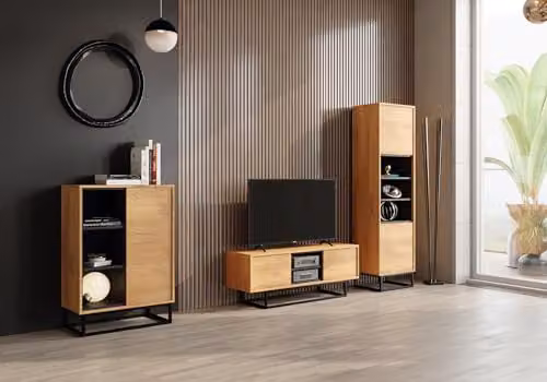 Creative Furniture Retro Oak Sideboard in Brown – 3