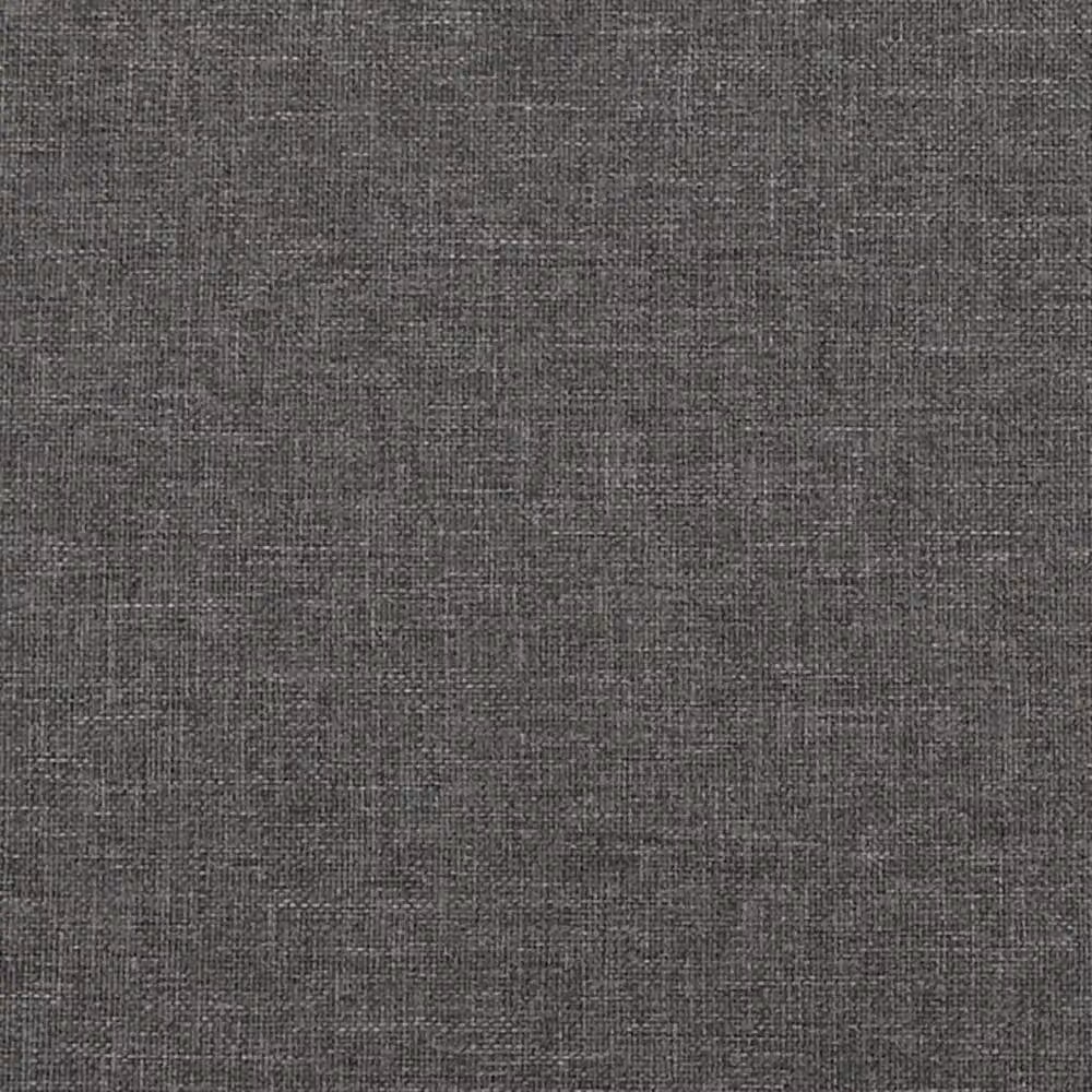 Berkfield Home Upholstered Box Spring Bed Frame in Grey, W: 135 cm, L: 190 cm – 4