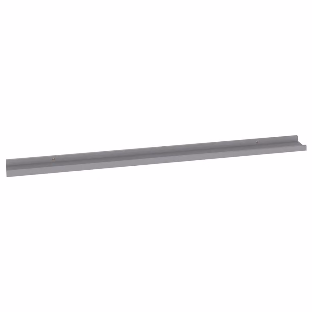 Berkfield Home Set of 4 Grey Wall Mounted Shelves, W: 115 cm, D: 9 cm, H: 3 cm – 2