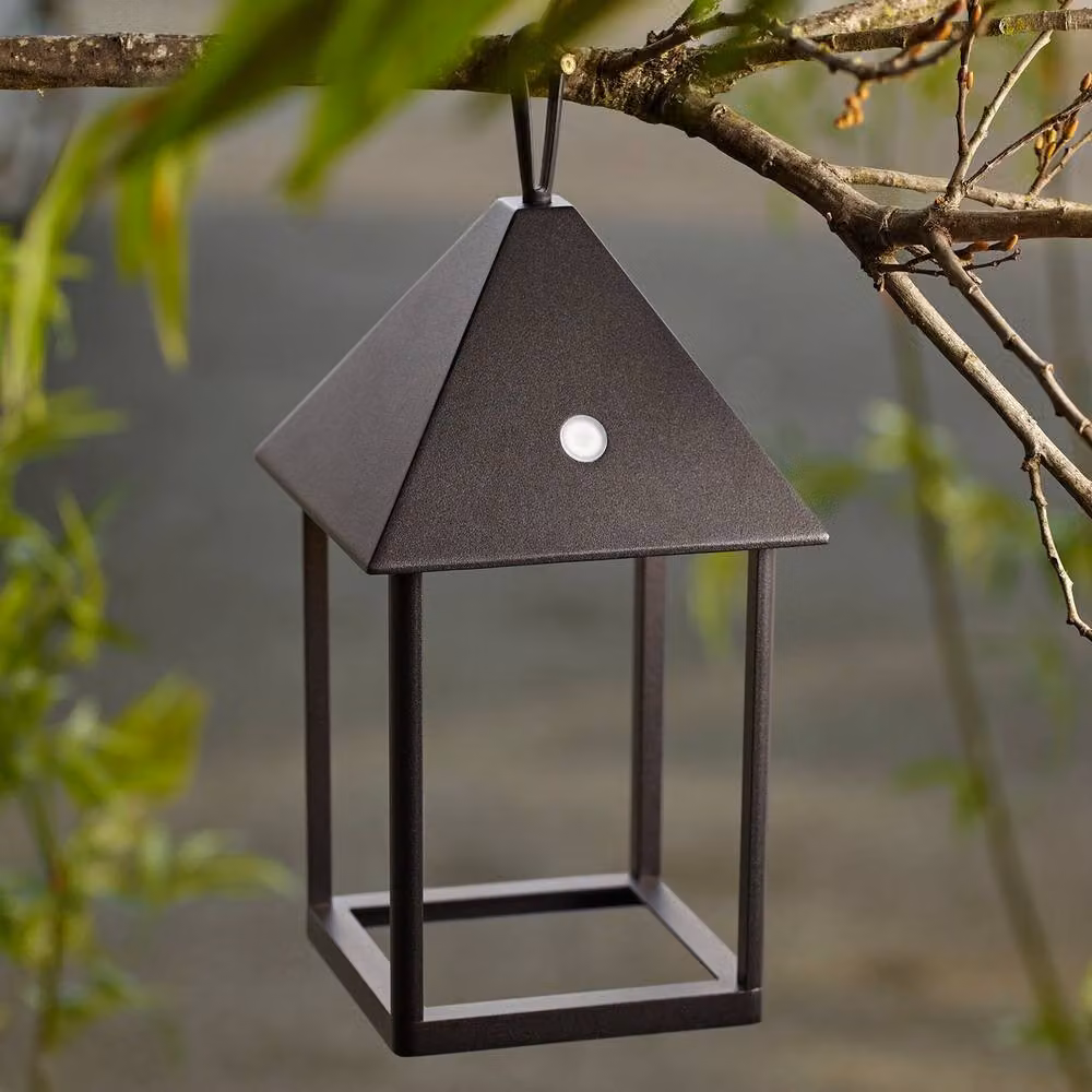 Netlighting Hoot Small Integrated LED Table Lamp in Matt Black with Clear Glass, IP44 Rated – 2