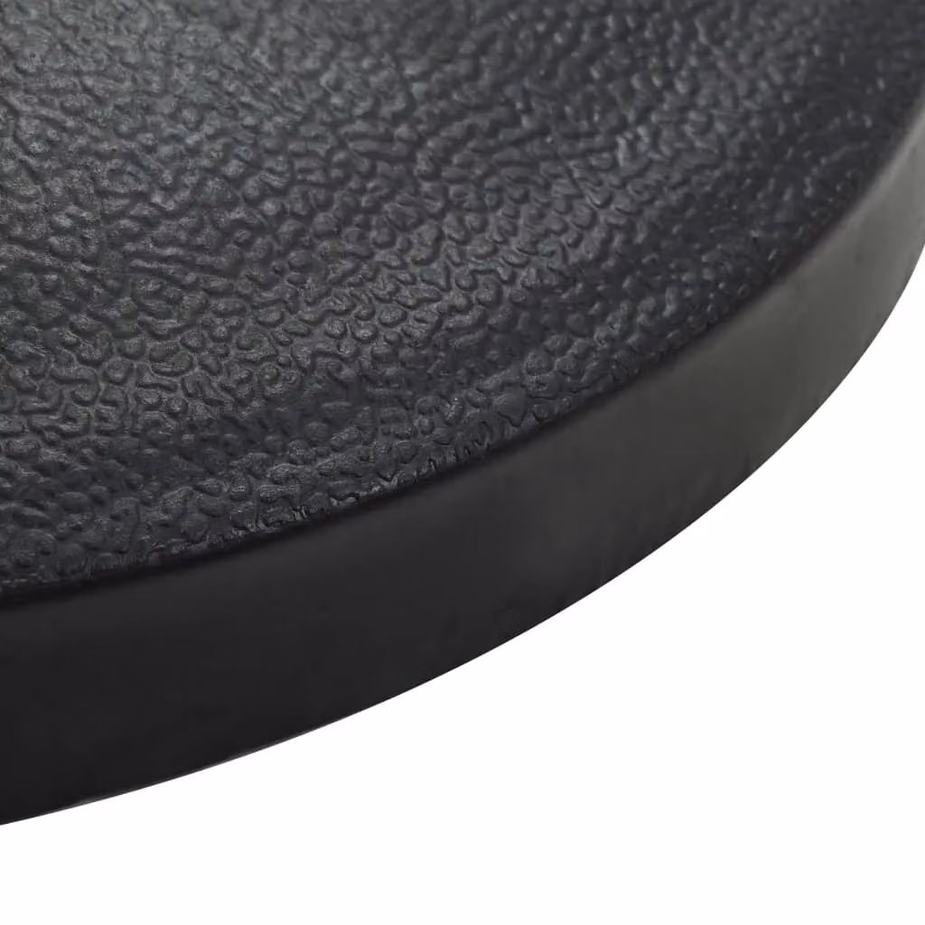 Berkfield Home Round Polyresin Parasol Base, Black, 10 kg – 2