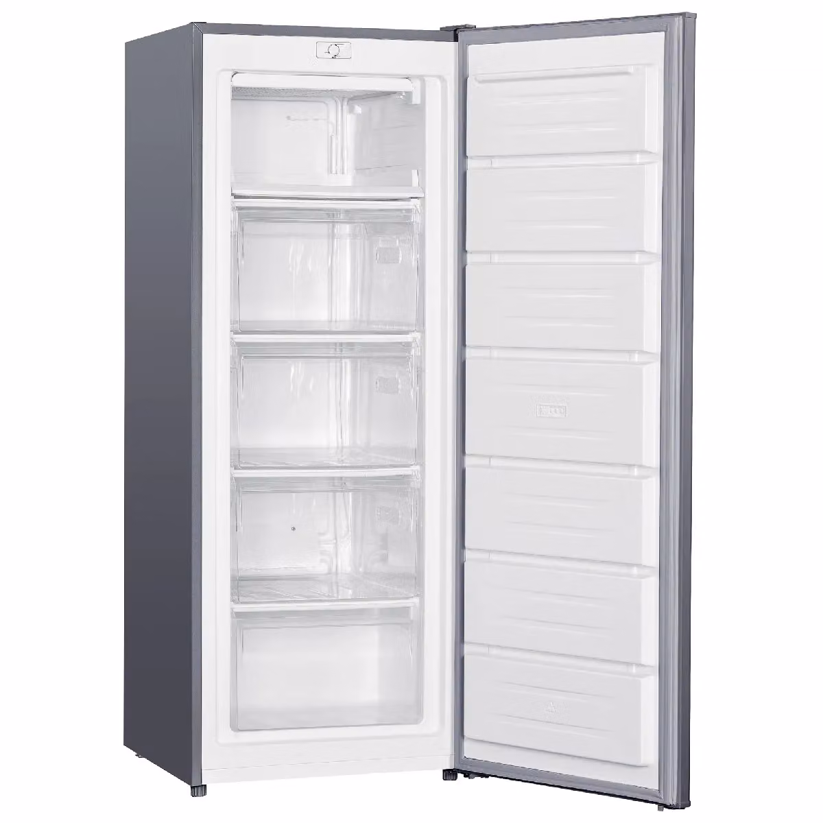 Russell Hobbs Freestanding Upright Tall Freezer in Silver, 168L, H: 143 cm – 3