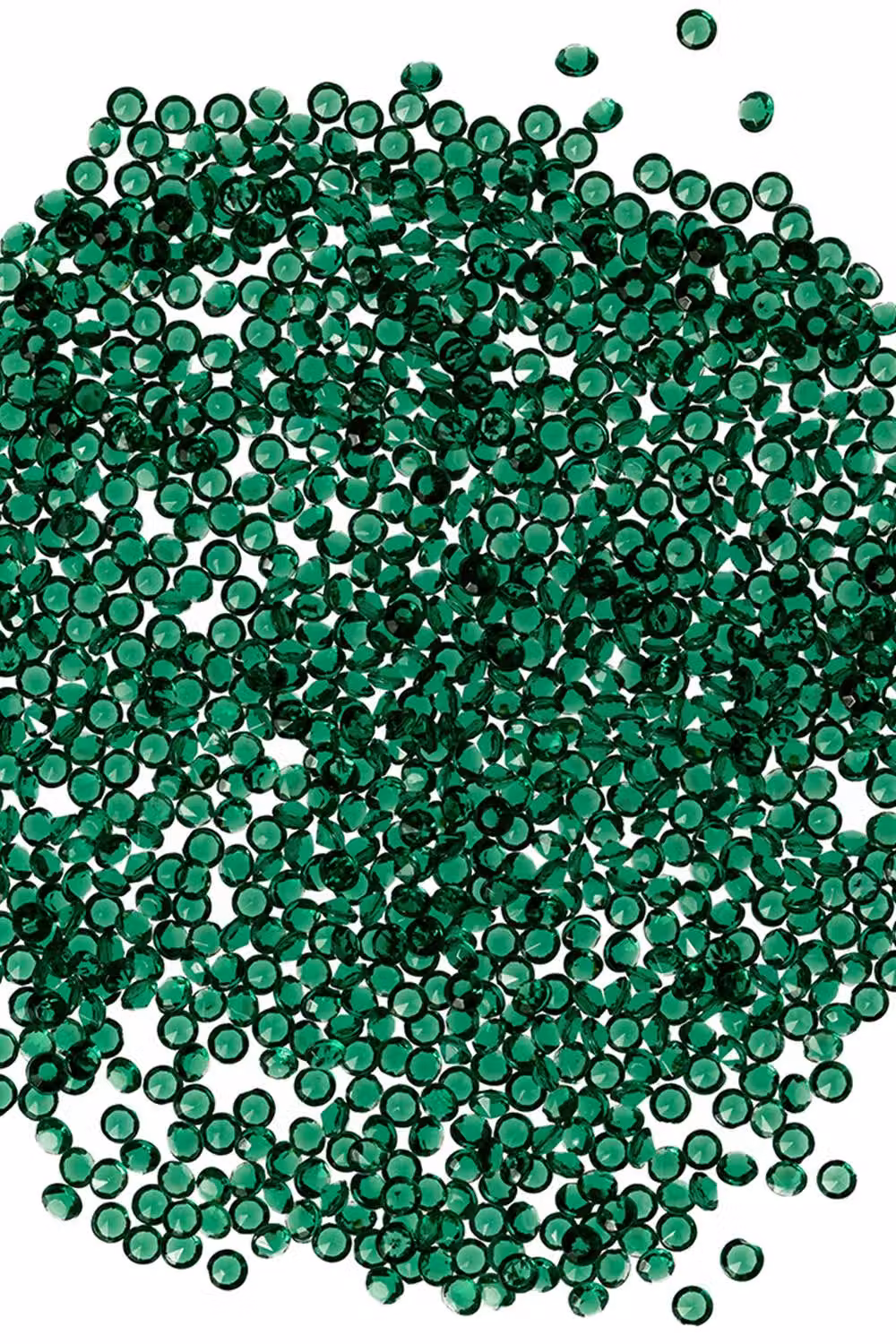 Neel Blue Round Acrylic Rhinestone Table Confetti Scatters, 6000 Pieces in Emerald – 3