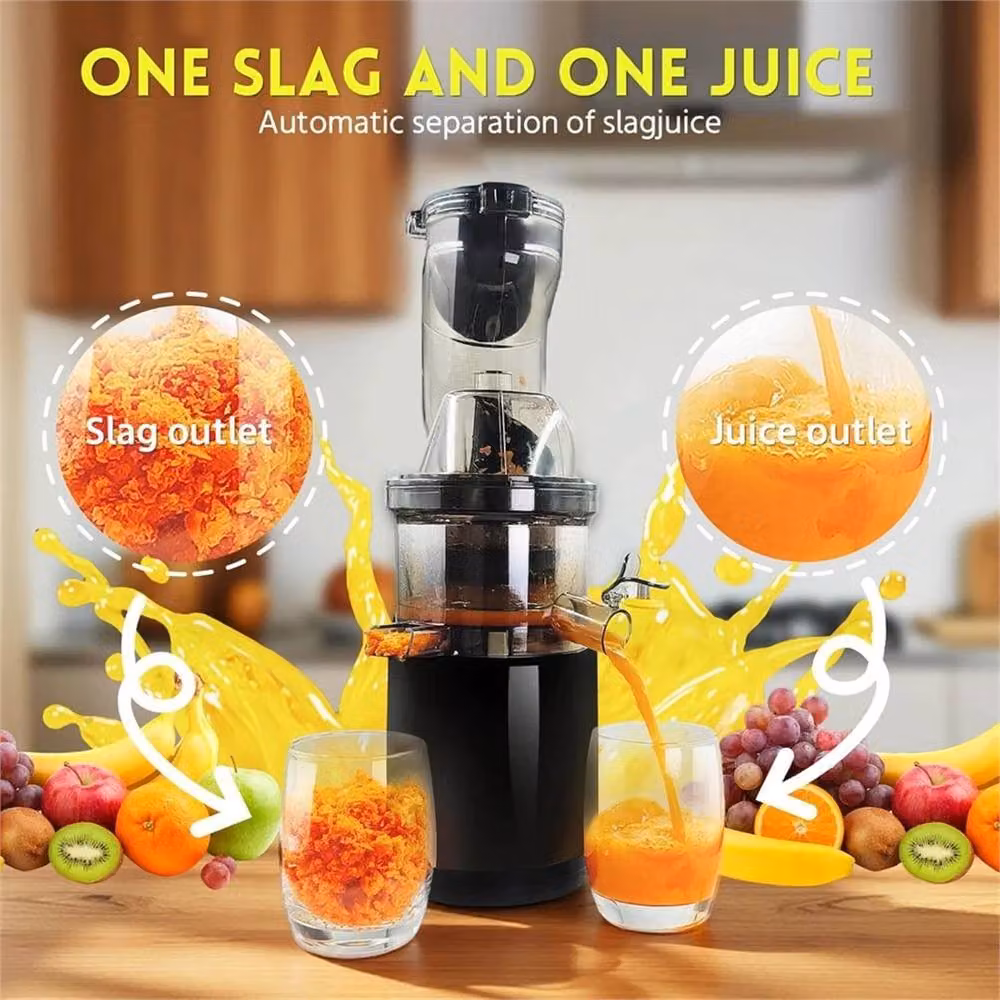 EONLION Slow Masticating Electric Juicer Machine in Black – 7