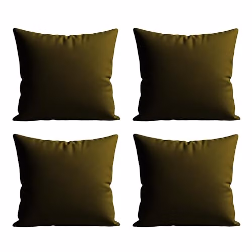 Snug City Waterproof Outdoor Square Garden Cushion Covers, Pack of 4, Brown, W/D/H: 45 x 45 x 45 cm – 5