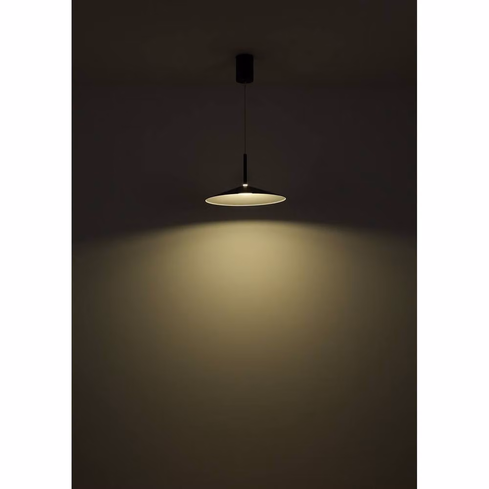 Netlighting Lampone Dome LED Pendant Light, Matt Black, Height Adjustable, 47.5 cm Diameter – 5