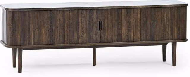 Cheshire Premium Skye Modern Media Unit in Dark Brown Matt Wood – 1