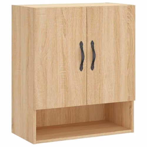 vidaXL Modern Wall Mounted Cabinet in Sonoma Oak, W/D/H: 60 x 31 x 70 cm