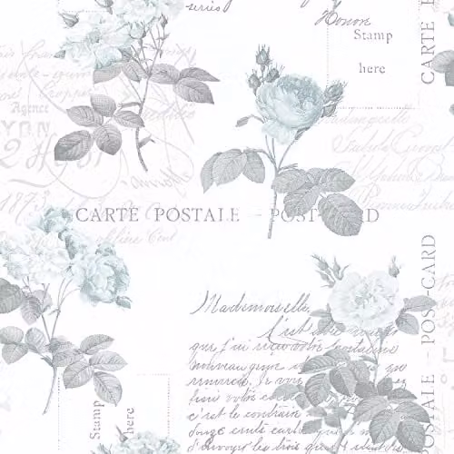 Galerie Anthologie Grey Floral Vintage Washable Roll