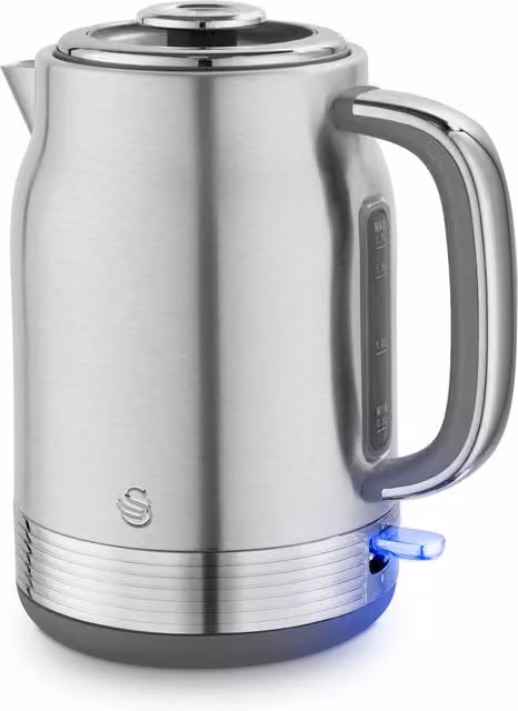 Swan Retro Revive 1.7L Stainless Steel Jug Kettle in Silver