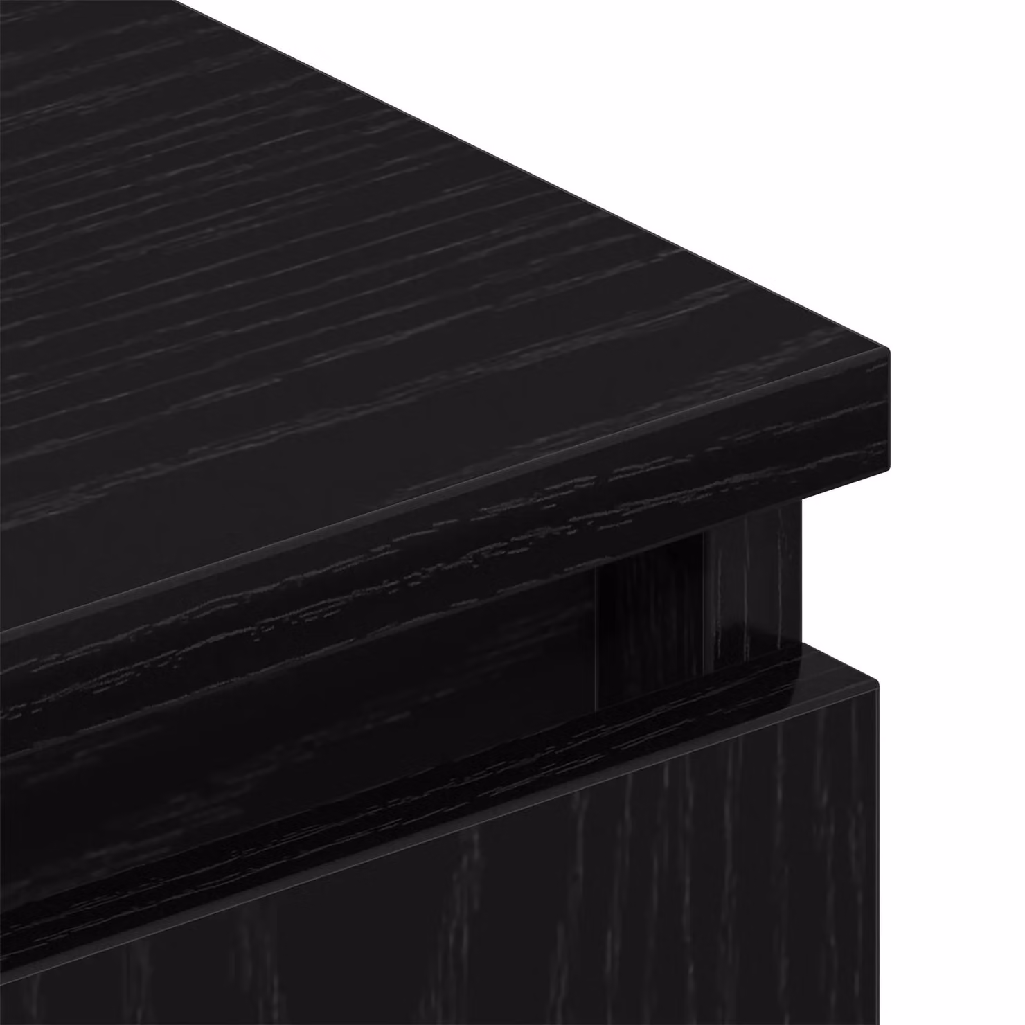 Berkfield Home Modern Black Oak TV Cabinet with Wooden Legs W/D/H: 102 x 35 x 50 cm – 5